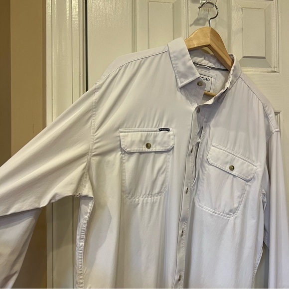 Poncho Men's Size L Long Sleeve White The Iceman Regular Fit Outdoor Fishing - Picture 7 of 11